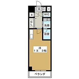 マリオン千種 ワンルームの間取図画像