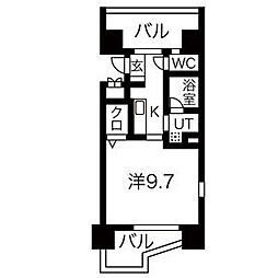 CASTELLOASSO 1Kの間取図画像