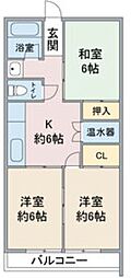 東名ビルディング 3DKの間取図画像