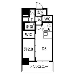 メイクスアート名古屋リニアFRONT 1DKの間取図画像
