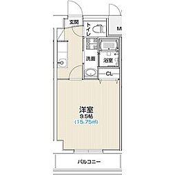 ライブスレジデンス太閤通 1Kの間取図画像
