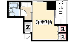 リアライズ東別院 1Kの間取図画像