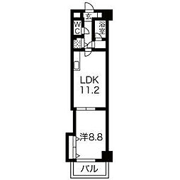 グローバル畑江 1LDKの間取図画像