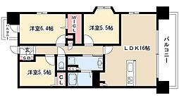 アデグランツ藤が丘 3LDKの間取図画像