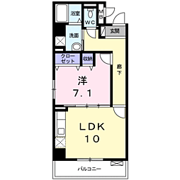GRACE新瑞 1LDKの間取図画像