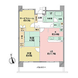 スクエア名古屋港 2SLDKの間取図画像
