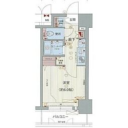 プレサンスナゴヤ桜通ビッグビート 1Kの間取図画像