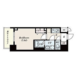 S-RESIDENCE名駅North 1Kの間取図画像