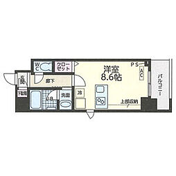 第2金山フクマルビル ワンルームの間取図画像