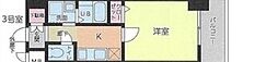 第18金山フクマルビル 1Kの間取図画像