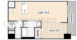 プレサンス新栄アーバンフロー 1LDKの間取図画像