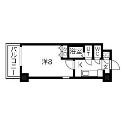 リアライズ松原 1Kの間取図画像