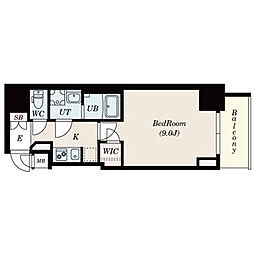 S-RESIDENCE東別院 1Kの間取図画像