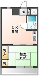 ラ・クール泉 1LDKの間取図画像