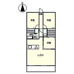 アヴァンティ一社 3LDKの間取図画像