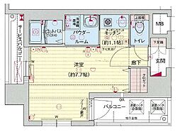 プレサンス名古屋STATIONザ・シティ 1Kの間取図画像
