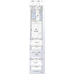 プレサンス栄メディパーク 1Kの間取図画像