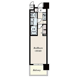 S-RESIDENCE本郷2 1Kの間取図画像