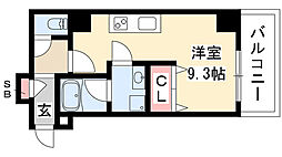 SJSakurayama ワンルームの間取図画像
