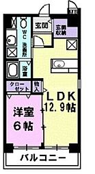 ビベンテ 1LDKの間取図画像
