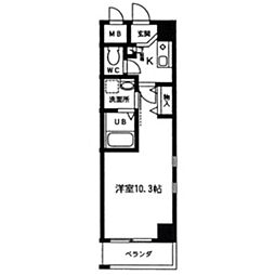 本州守山ビル 1Kの間取図画像