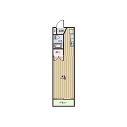 ダイコウビル ワンルームの間取図画像