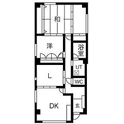 ロアール城主 2LDKの間取図画像