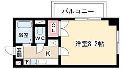 シティライフ一社南 1Kの間取図画像