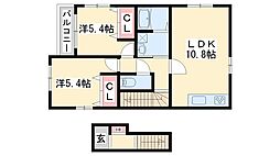 ネットハイツ1 2LDKの間取図画像