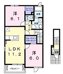 サンリット 1LDKの間取図画像