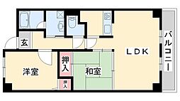 ヌーベ・ゆらの 2LDKの間取図画像