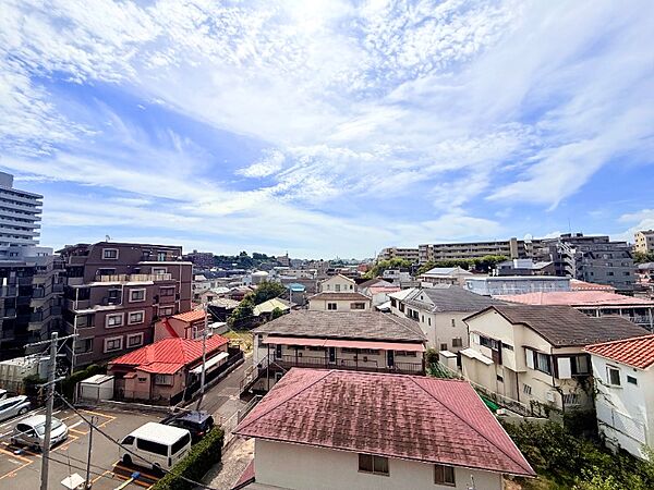 周囲には高層の建物が少なく、遠くまで見渡せます。