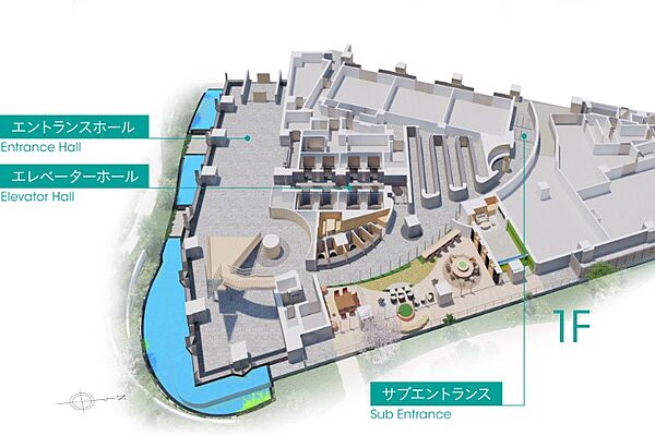 立体敷地図（1階部分）