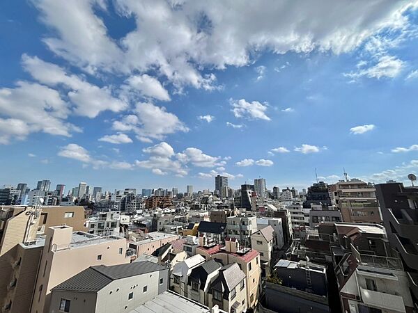 周囲には高層の建物が少なく、都会の景色を望める眺望良好のお部屋です。