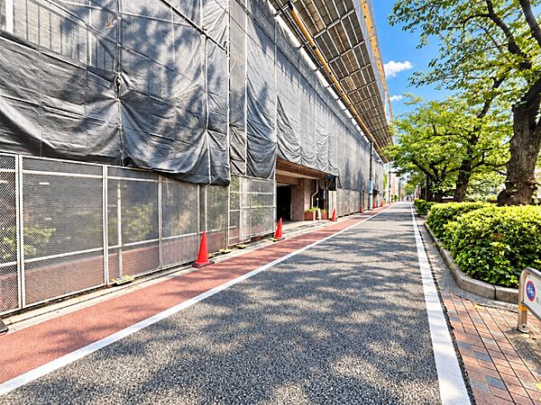 【その他】前面道路（目黒川沿い）