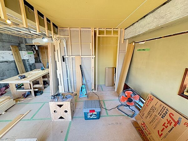 洋室施工位置／完成済み物件を見学することも出来ます。（撮影日：2026年10月11日）