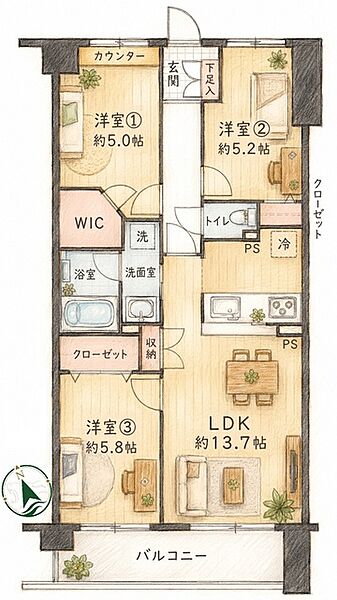 間取り：312001279493