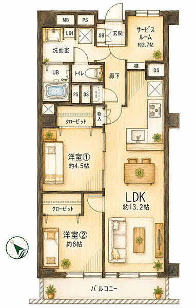 間取り：312001313048