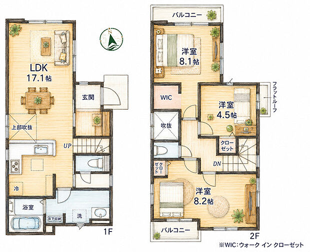 空間のつながりと心地よい広がりを感じさせる機能的な間取り設計