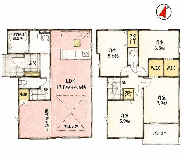リガーレ船橋市馬込町2期 1号棟 4598万円