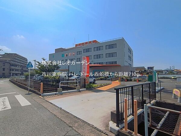 市川東病院（710m）