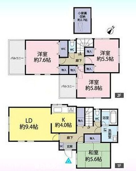 間取りを拡大表示