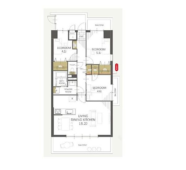 間取りを拡大表示