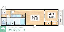 モアナ・ラ・プーレ 1LDKの間取図画像