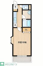 RESIDENZ・S.S. 1Kの間取図画像