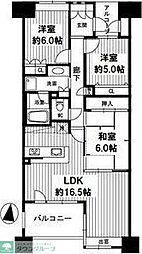 D'レスティア名取駅前2 3LDKの間取図画像
