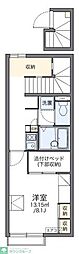 レオパレスガーデンフォレスト 1Kの間取図画像