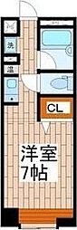 セントヒルズ仙台B棟 ワンルームの間取図画像
