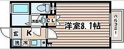プリマベーラ 1Kの間取図画像