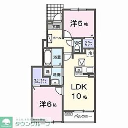 シエルグランデ 2LDKの間取図画像